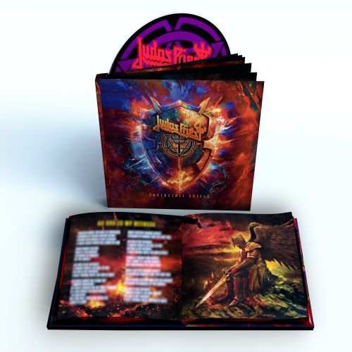 Judas Priest - INVINCIBLE SHIELD-Deluxe CD HARDCOVER BOOK INCL. 24PG. BOOKLET