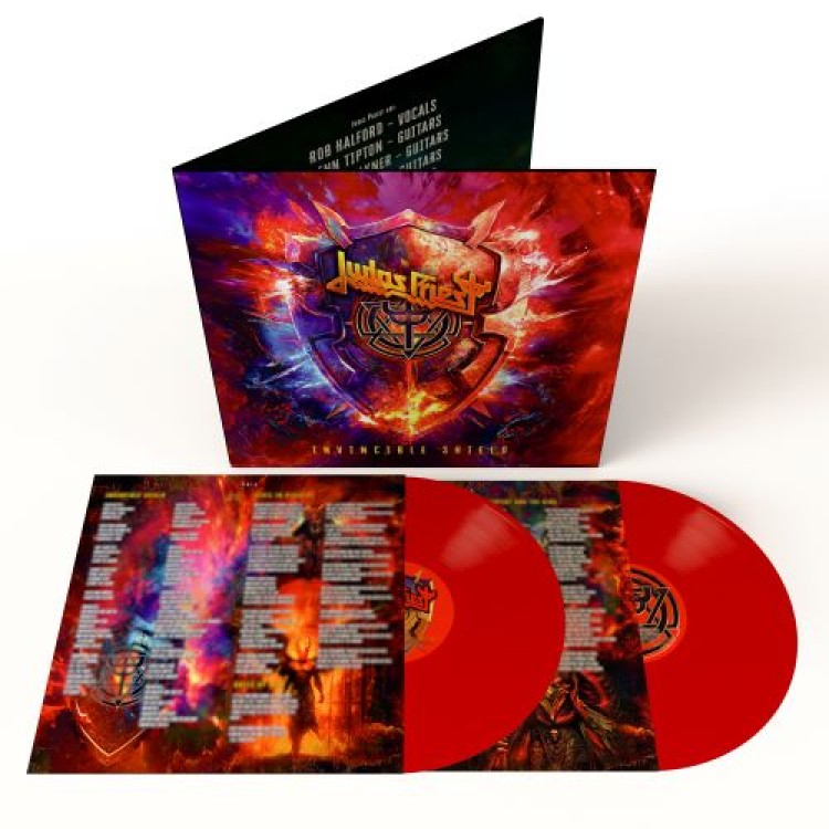 Judas Priest - INVINCIBLE SHIELD-Indies Exclusive Vinyl RED