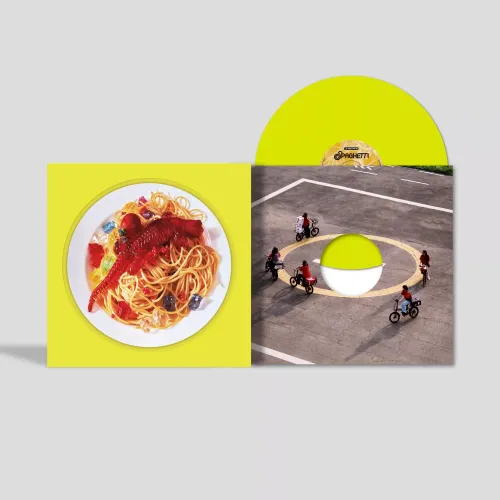 LE SSERAFIM - SPAGHETTI NEON YELLOW VER.