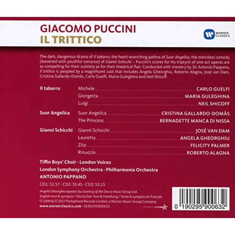 Antonio Pappano - Puccini:Il Trittico (3CD)