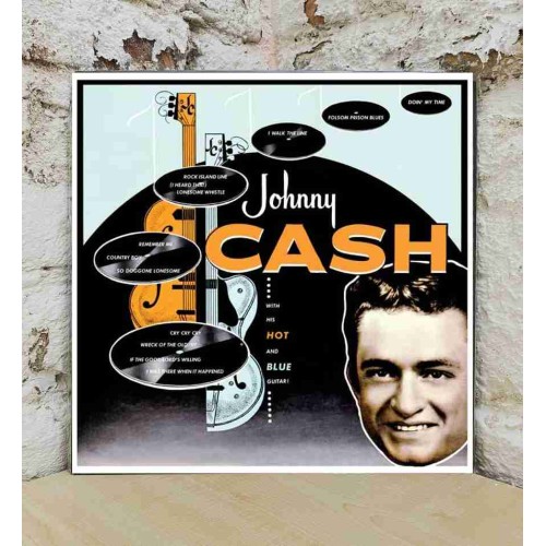CASH JOHNNY - WITH HIS HOT AND BLUE GUITAR (ORANGE/BLACK SPLATTER VINYL)