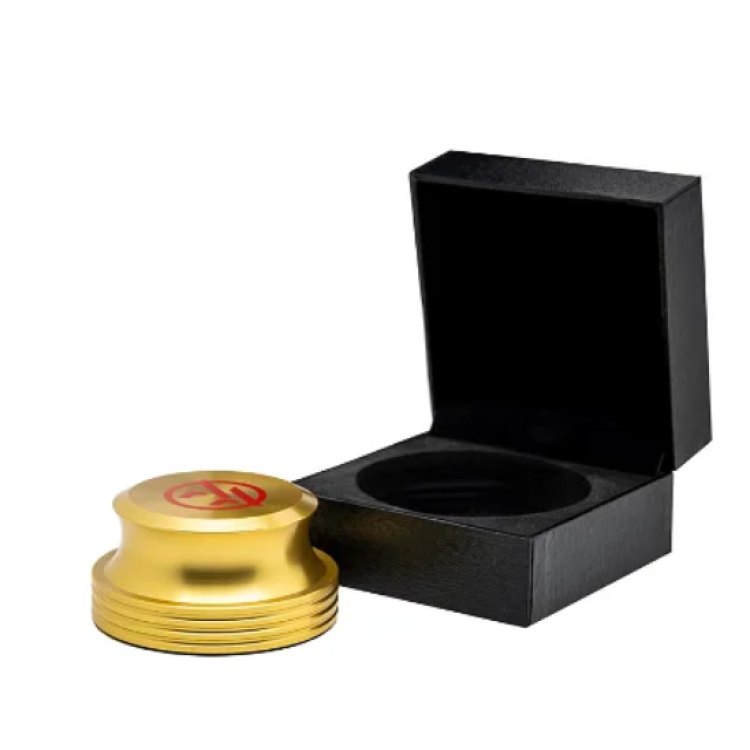 AUDIO ANATOMY - VINYL LEMEZ STABILIZÁTOR - ÁTMÉRŐ: 80MM - MAGASSÁG: 40MM - SÚLYT: 416G, ARANY ALUMINIMUM