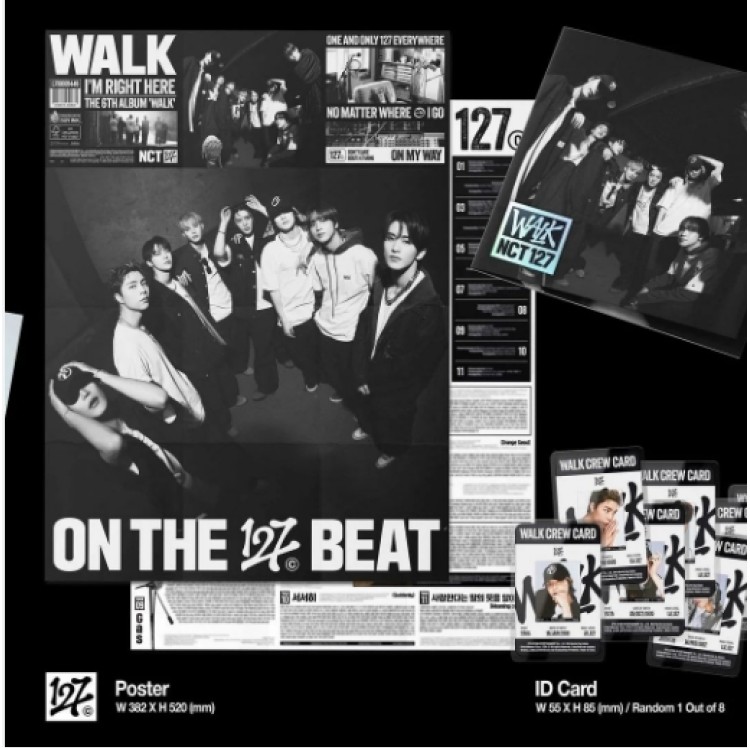 NCT 127 - WALK-THE 6TH ALBUM POSTER VERSION