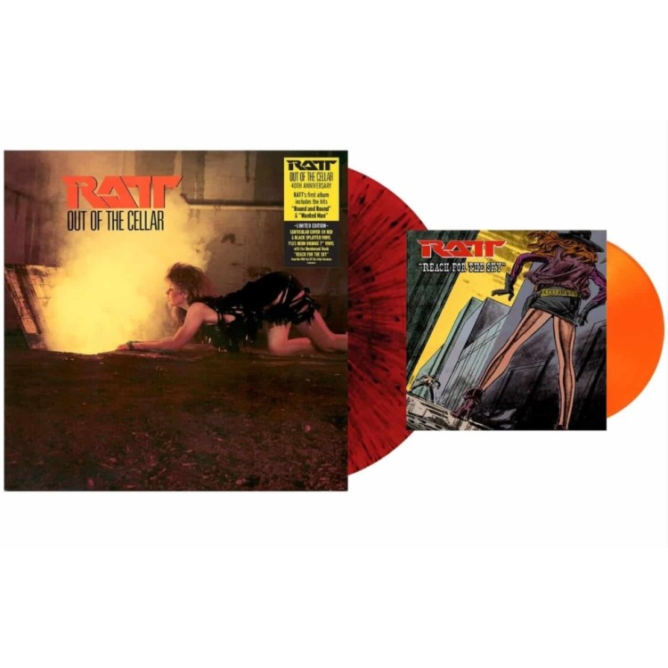 RATT - Out of the Cellar (40th Anniversary) LP (Red & Black Splatter Vinyl) & 7