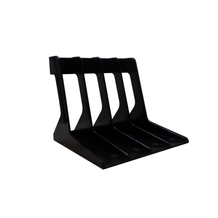 VINYL RACK 40 DB KISLEMEZ TÁROLÁSÁRA - FEKETE