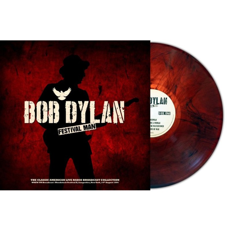DYLAN BOB - FESTIVAL MAN - WOODSTOCK FESTIVAL II 1994 (RED MARBLE VINYL)