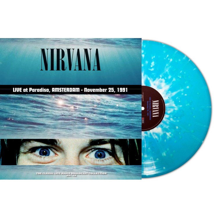 NIRVANA - LIVE AT PARADISO, AMSTERDAM 1991 (TURQUOISE/WHITE SPLATTER VINYL)