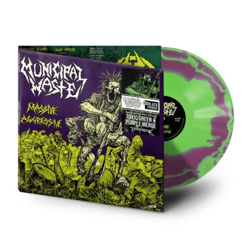 MASSIVE AGGRESSIVE TOXIC PURPLE & GREEN MERGE COLOURED VINYL