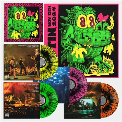 King Gizzard - Live in Austin 24 LP NEON SPLATTER