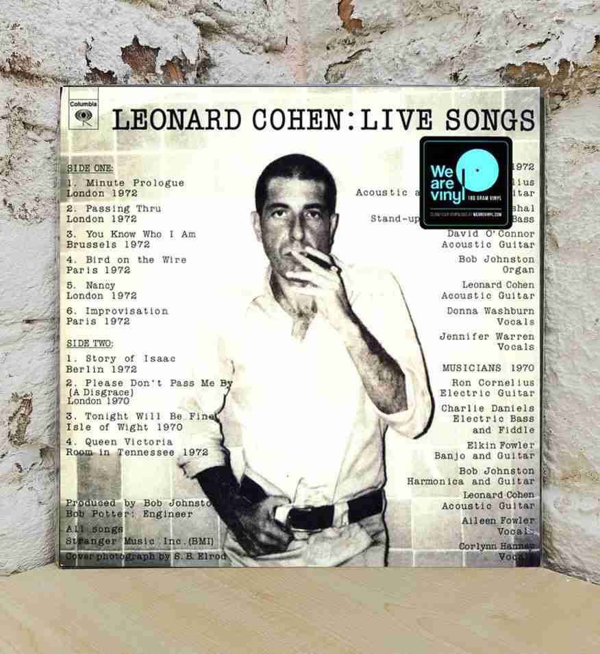 LEONARD COHEN: LIVE SONGS