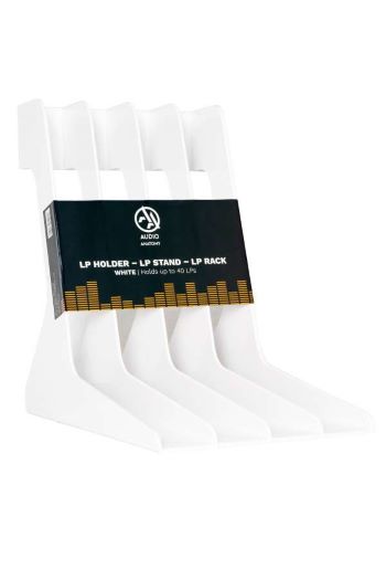 LP TARTÓ - LP RACK 40 DB VINYL TÁROLÁSÁRA - Fehér