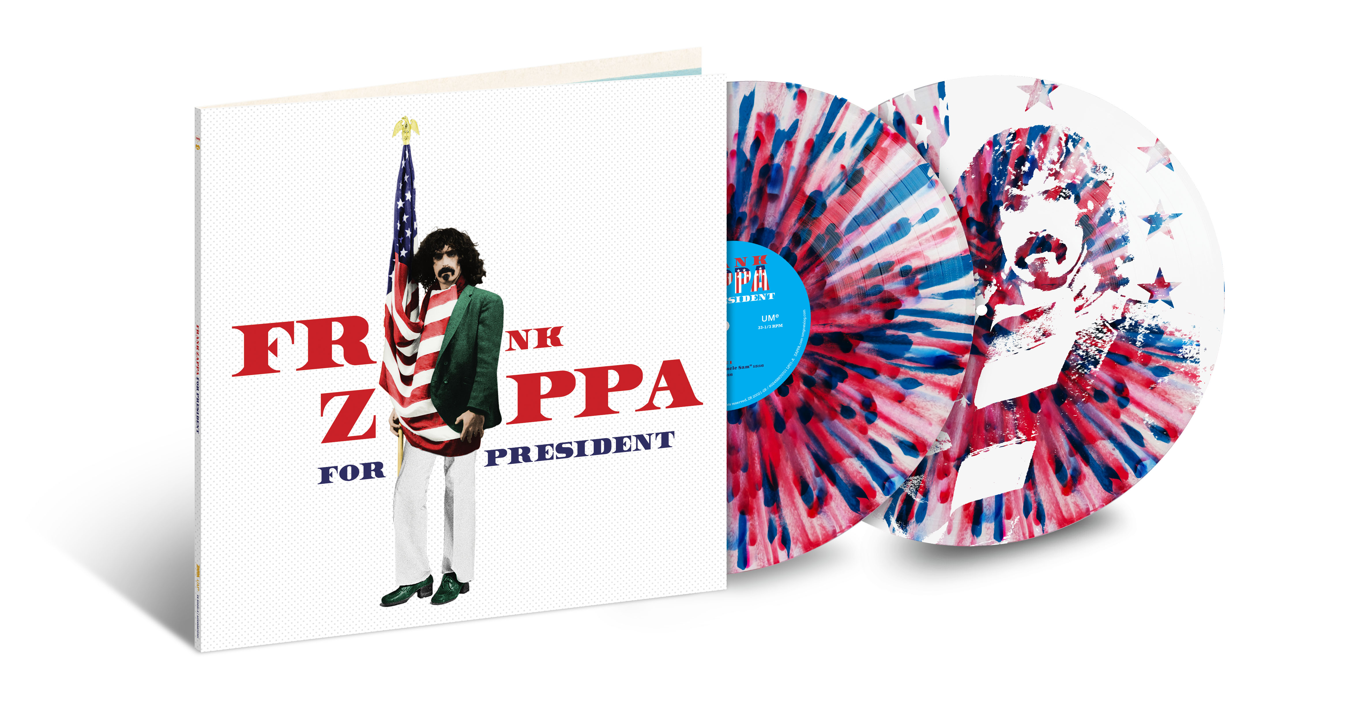 Frank Zappa For President - Red, White and Blue Vinyl
