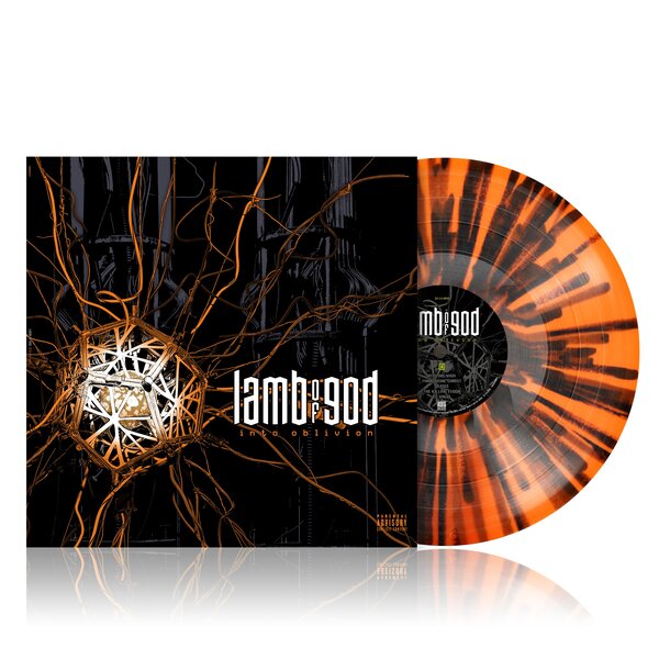 INTO OBLIVION (NEON ORANGE BLACK SPLATTERED)