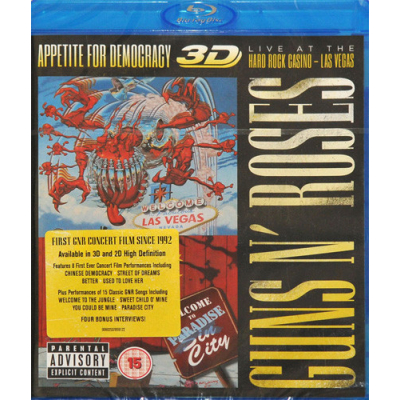 APPETITE FOR DEMOCRACY LIVE  3D Blu-Ray