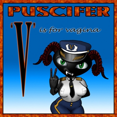 V IS FOR VAGINA (SKY BLUE WITH BLACK SMOKE)